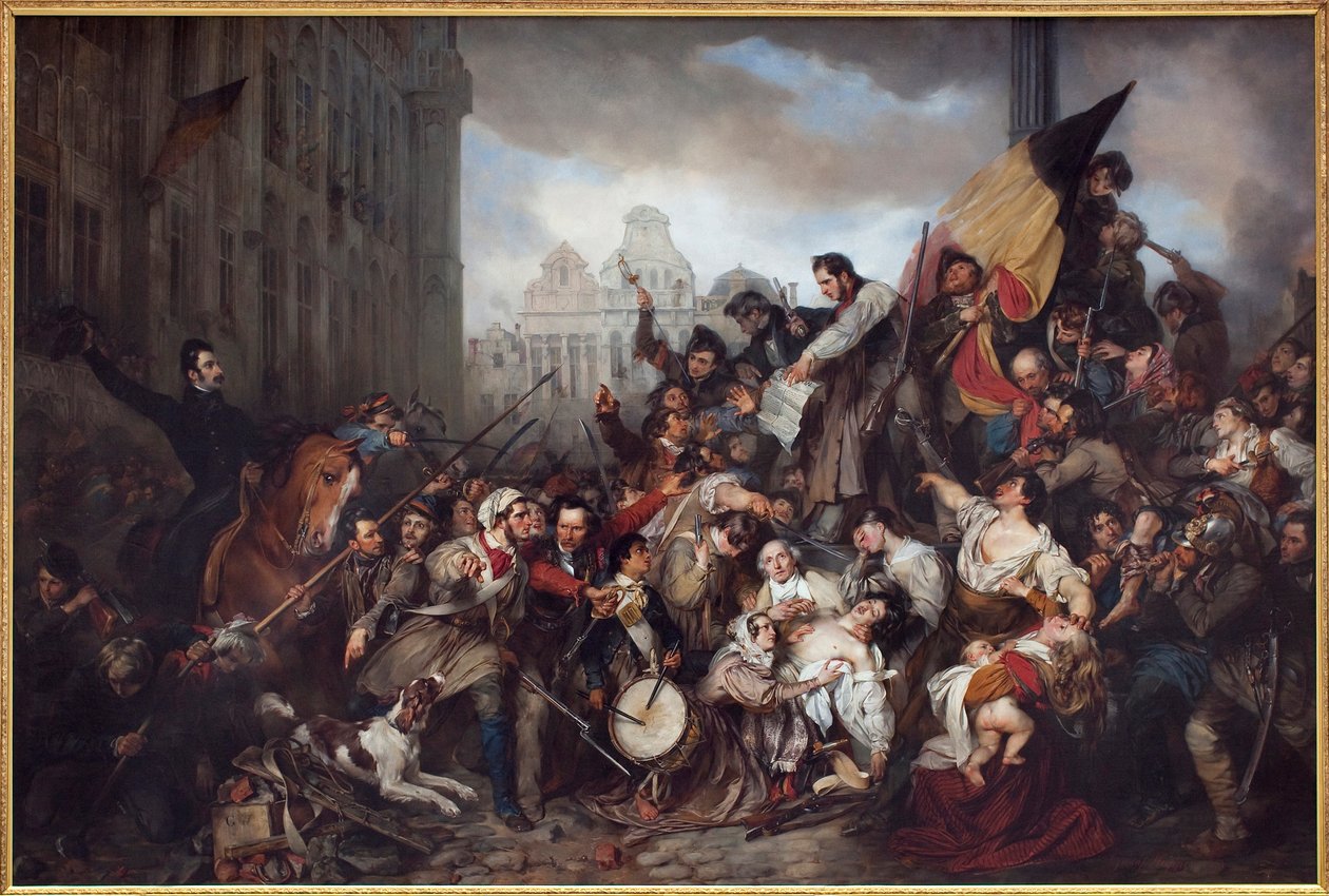 Belgian vallankumous 1830, 1835 tekijältä Gustave Wappers