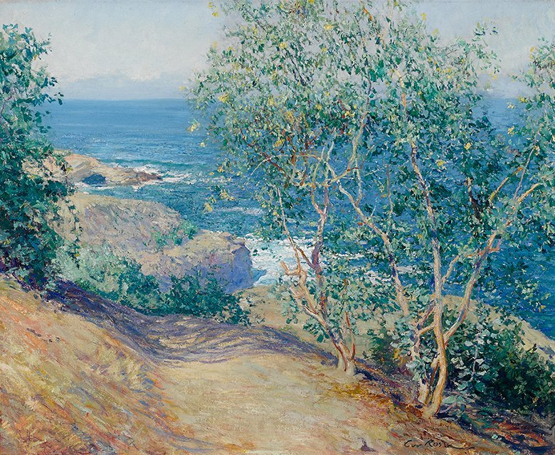 Indian Tobacco Trees, La Jolla Deutsch: Indische Tabak Baume, La Jolla tekijältä Guy Rose