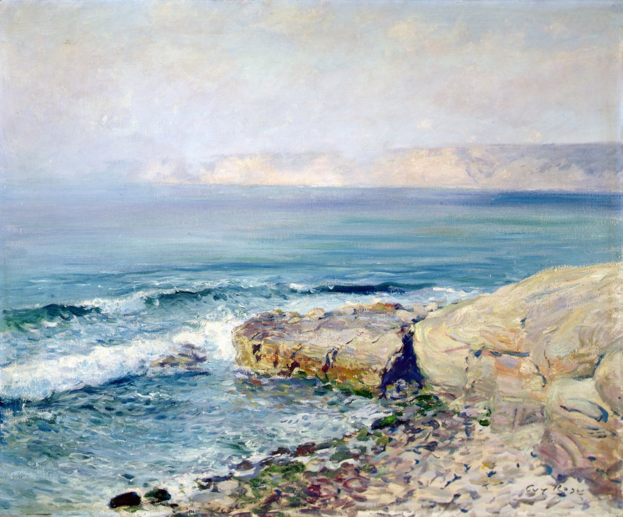Saapuva sumu (öljy kankaalle) tekijältä Guy Rose