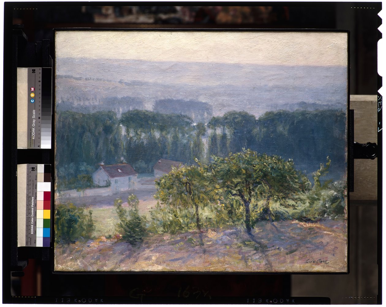 Late Afternoon, Giverny, n. 1905-1913 (öljy kankaalle) tekijältä Guy Rose