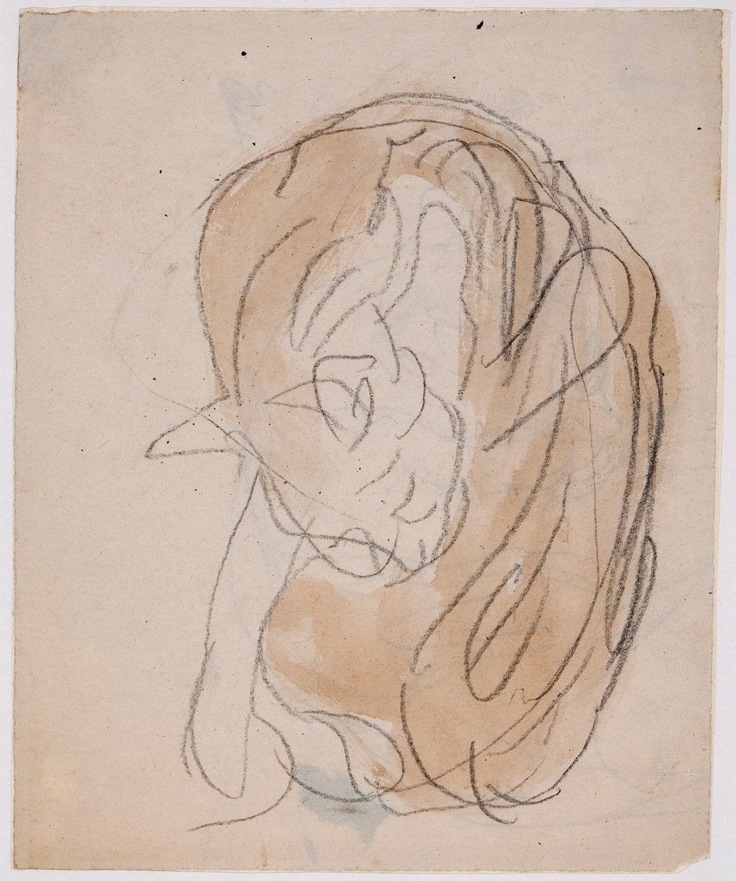 Kissatutkimuksia (vesiväri ja lyijykynä paperille) tekijältä Gwen John