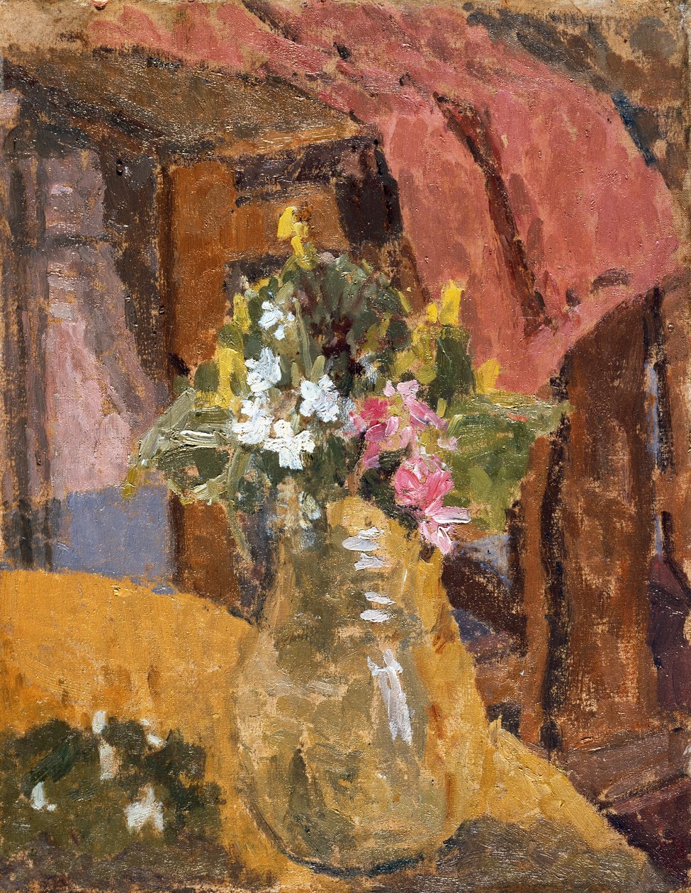 Kukat (öljy kankaalle) tekijältä Gwen John