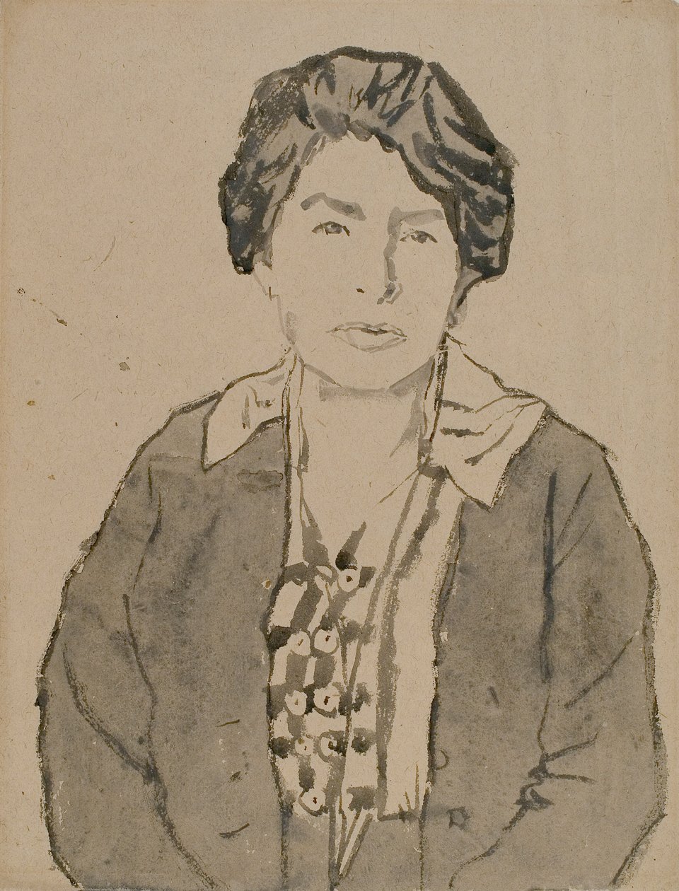 Isabel Bowser (akvarelli paperille) tekijältä Gwen John