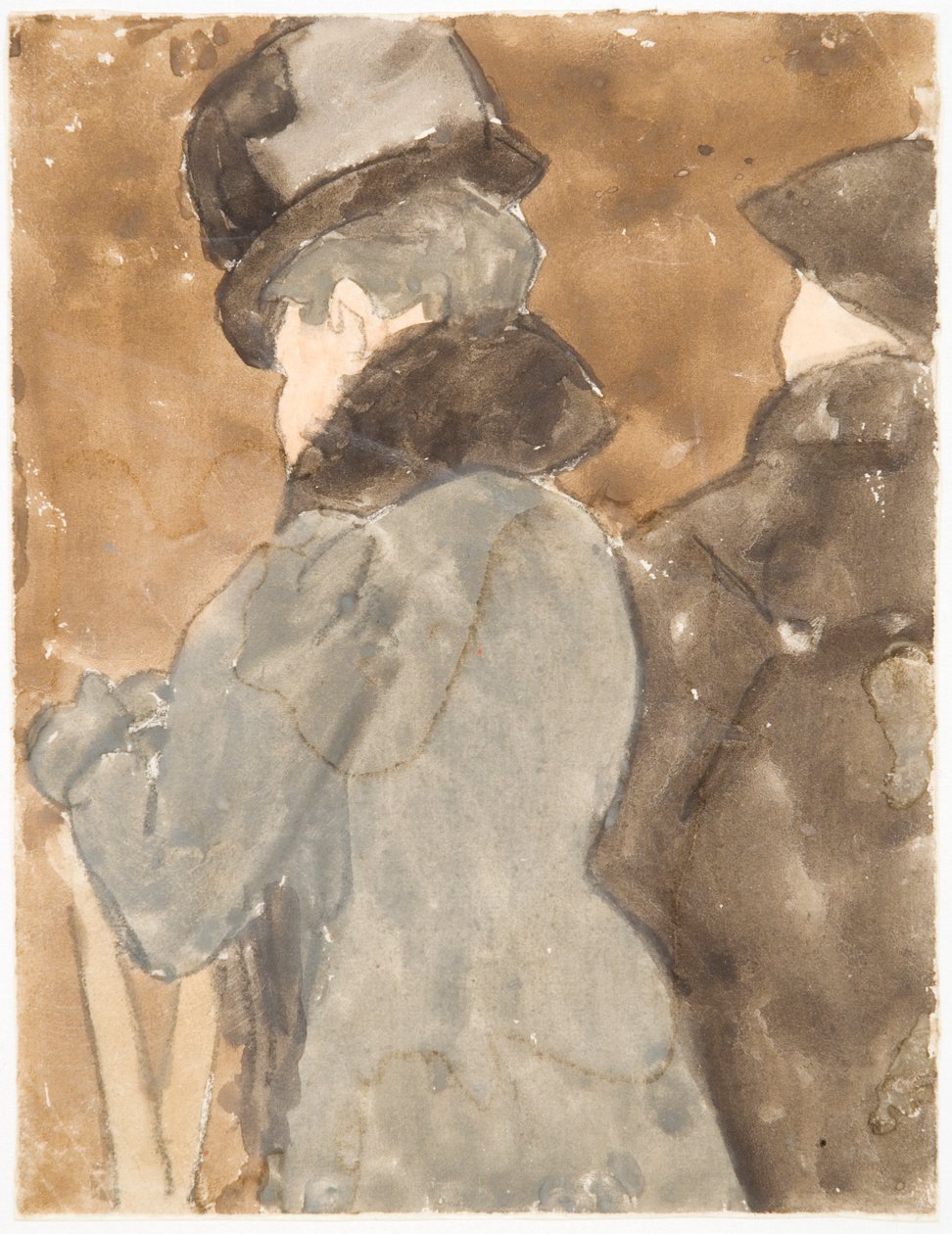 Mademoiselle Pouvereau (lyijykynä ja akvarelli paperille) tekijältä Gwen John