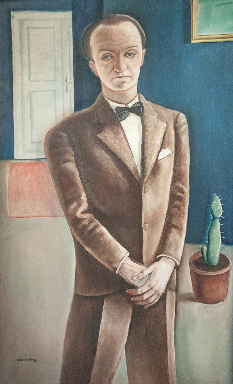Oltonyos ferfi kaktusszaln Englanti: Man_in_suit_with_cactusn tekijältä Gyorgy Rauscher