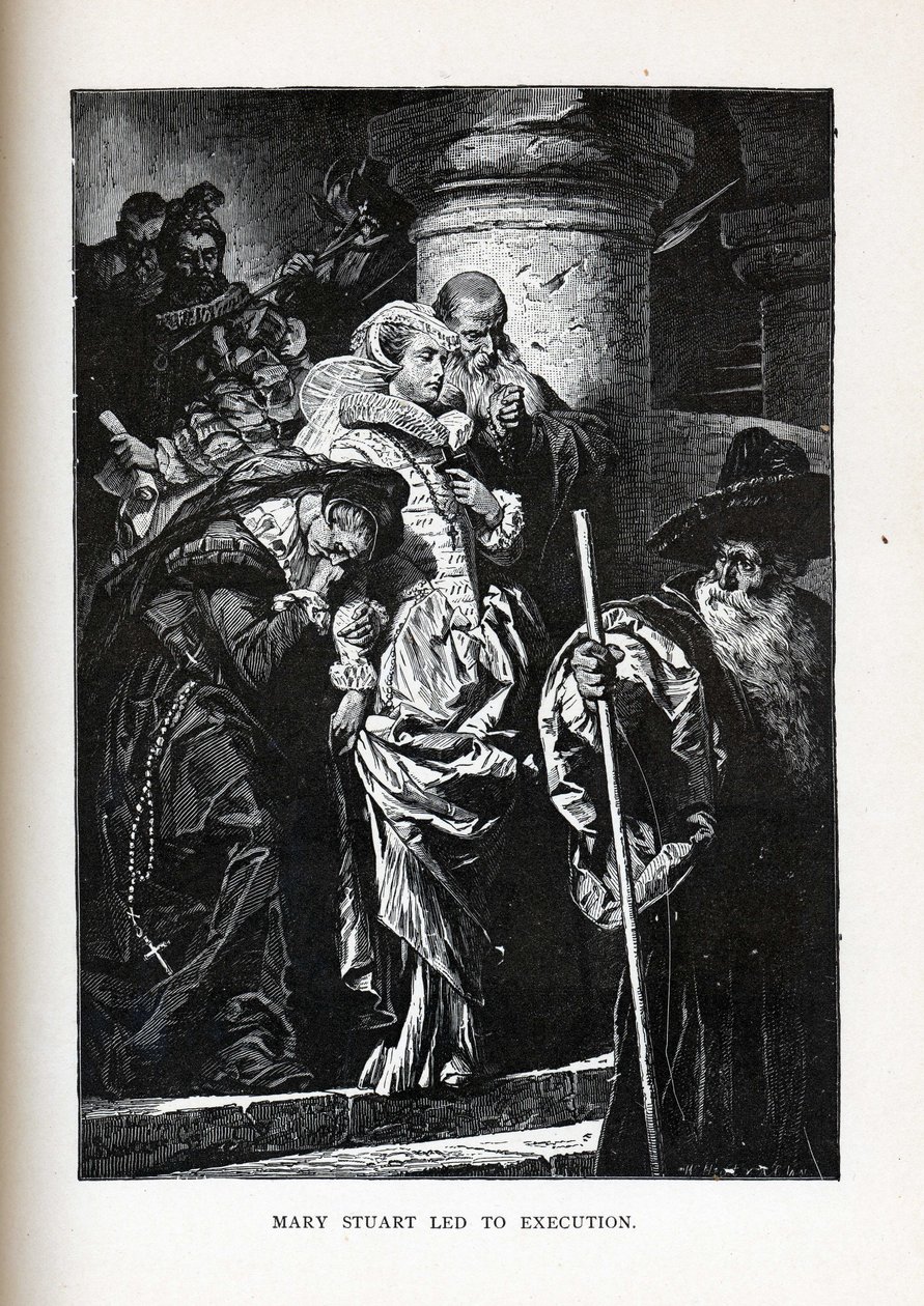 Mary Stuart johti teloitukseen, 1882 tekijältä Gyula Benczúr