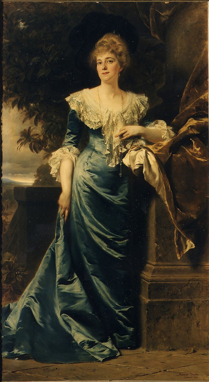 Hedwig de Lignen muotokuva, 1900. tekijältä Gyula Benczúr