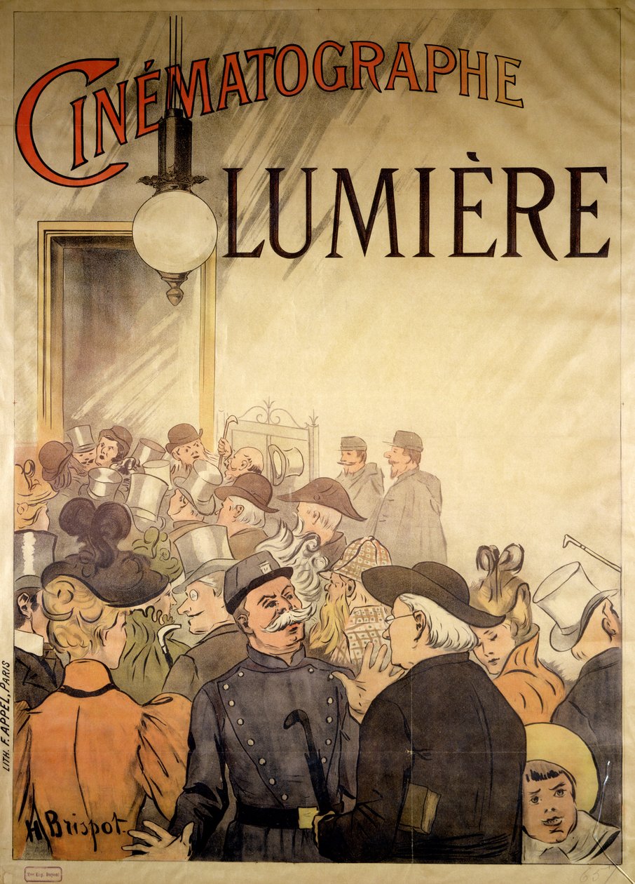 Cinematographe Lumierea mainostava juliste, 1896 tekijältä H. Brispot
