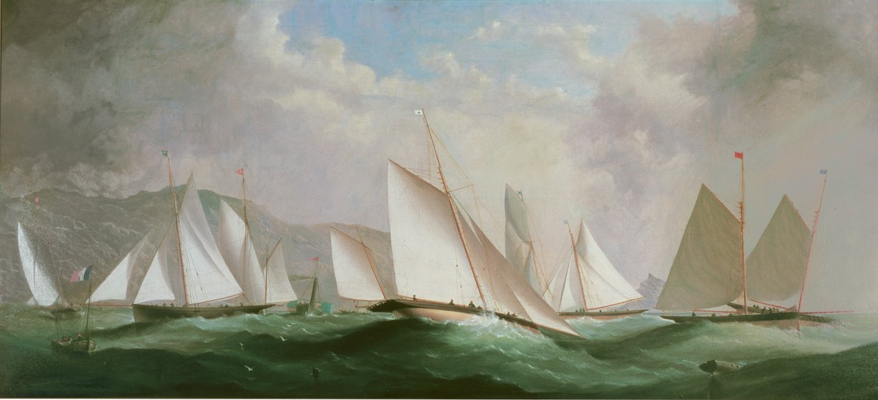 Paghahanda para sa Pagsisimula, Dart Yacht Club Regatta, 1868 finn tekijältä H. Forrest