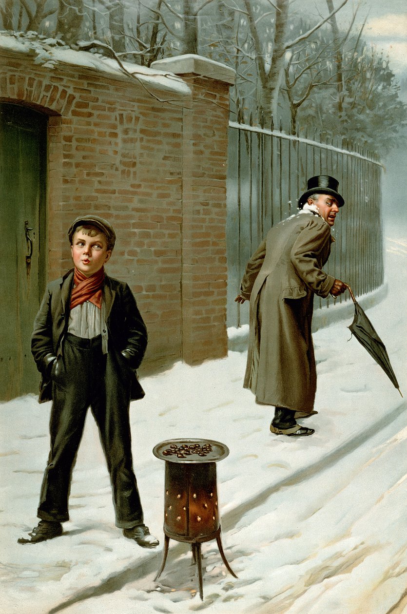 The Snowball - Syyllinen tai syytön, Pears Annual, joulu, 1906 tekijältä H. Pittard