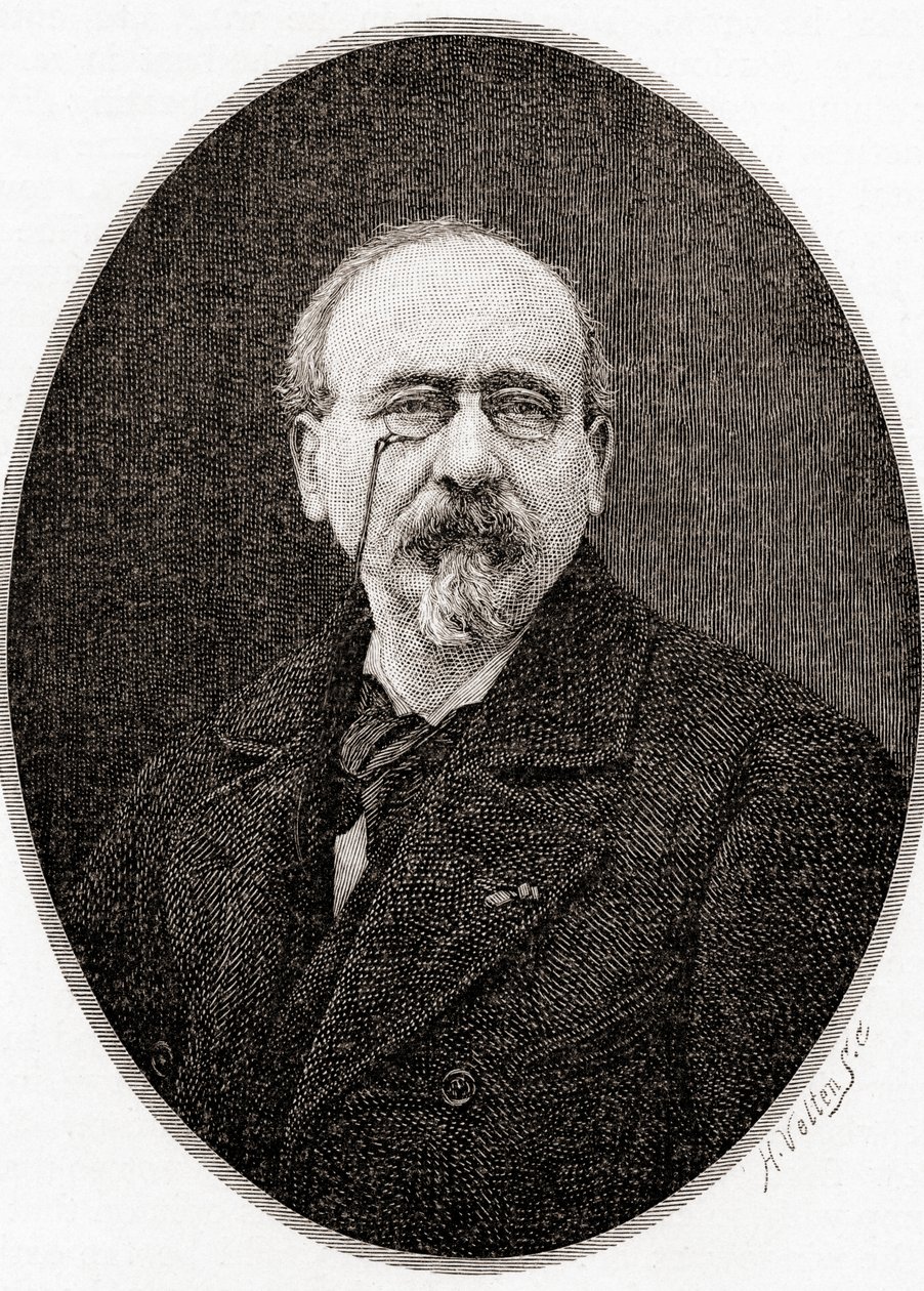 Charles Victor Cherbuliez, The Century Illustrated Monthly Magazine, julkaistu 1884 (puukaiverrus) tekijältä H. Velten