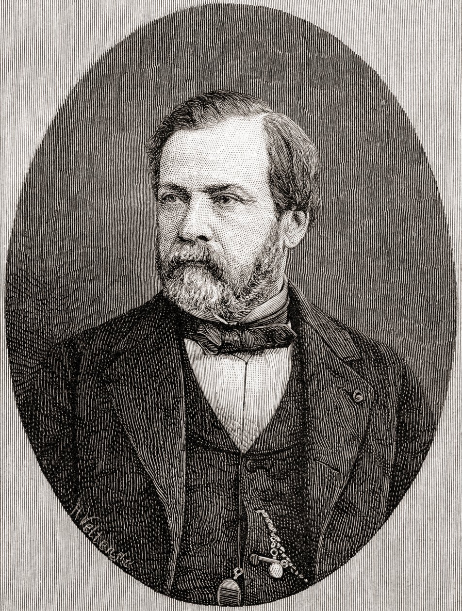 Louis Pasteur, The Century Illustrated Monthly Magazine -lehdestä, julkaistu 1884 (puukaiverrus). tekijältä H. Velten