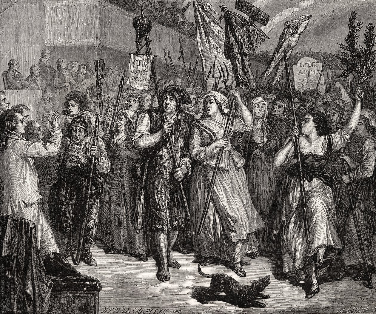 Kokouksen hyökkäys 20. kesäkuuta 1792 tekijältä H. de la Charlerie
