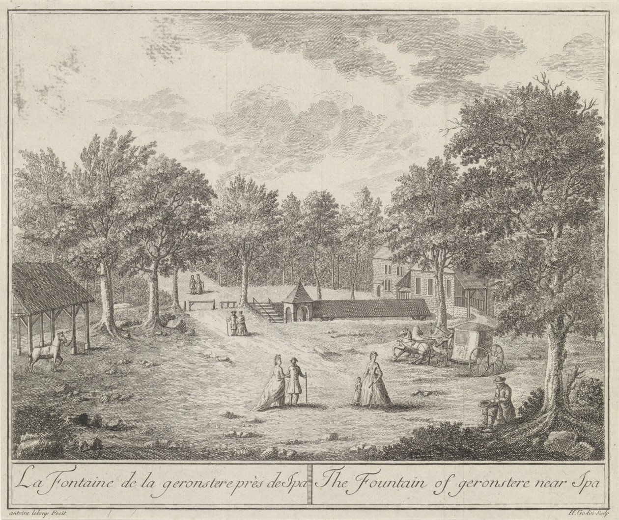 La Fontaine de la geronstere kylpylässä tekijältä H.J. Godin