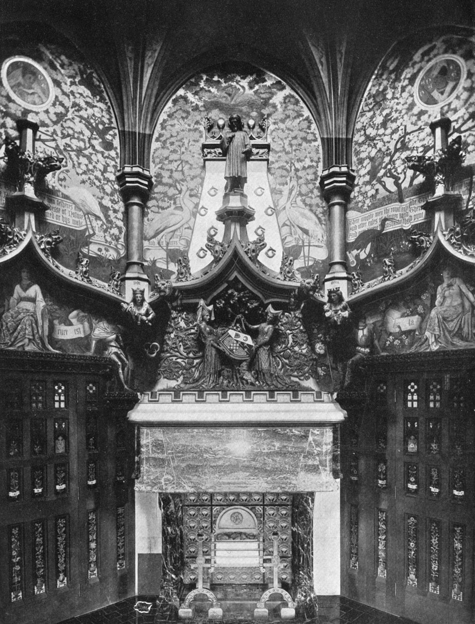 Chaucer-huone, Cardiffin linna, Wales, 1924-1926 tekijältä HN King