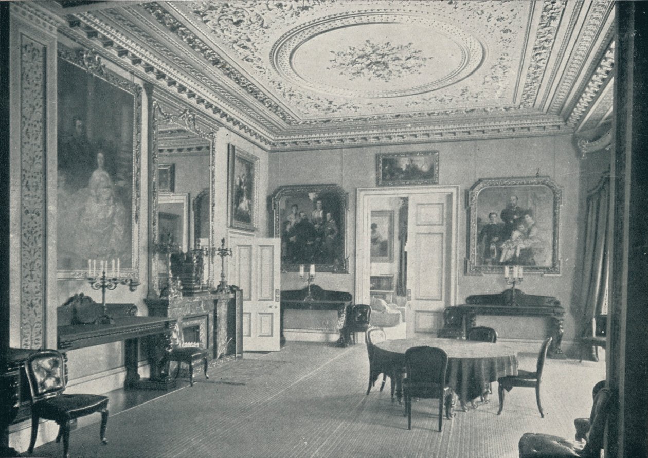 Queens Dining Room Osborne Housessa, c1899, 1901 tekijältä HN King