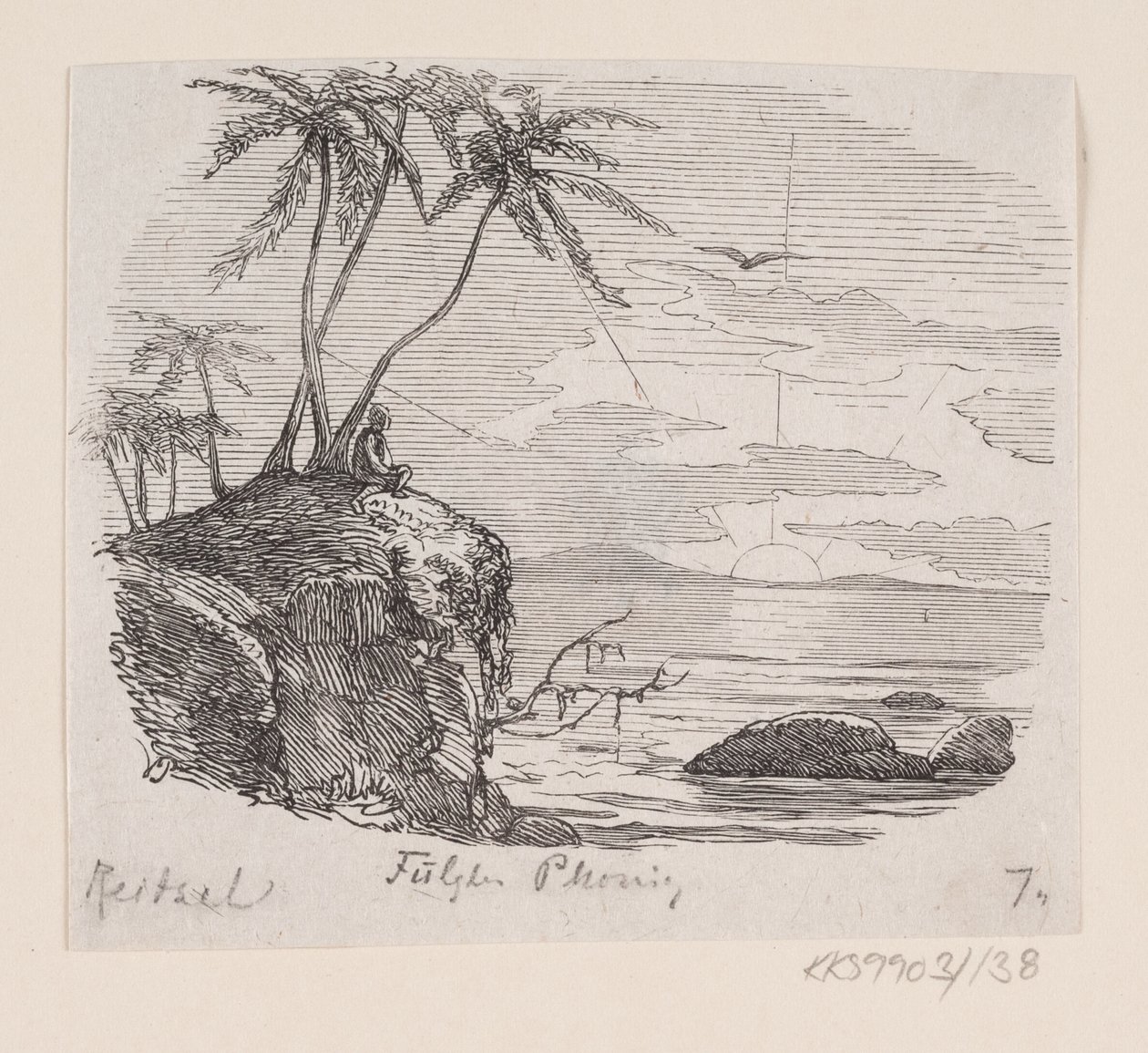 Kuvitus "Bird Phønix" -elokuvalle H.C. Andersen, "Satuja ja tarinoita", osa 2 tekijältä H.P. Hansen
