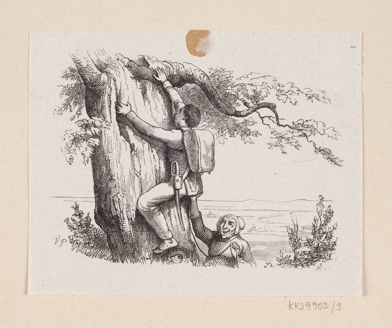 Kuvitus "Ilotulitus" in H.C. Andersen, "Satuja ja tarinoita", osa 1 tekijältä H.P. Hansen