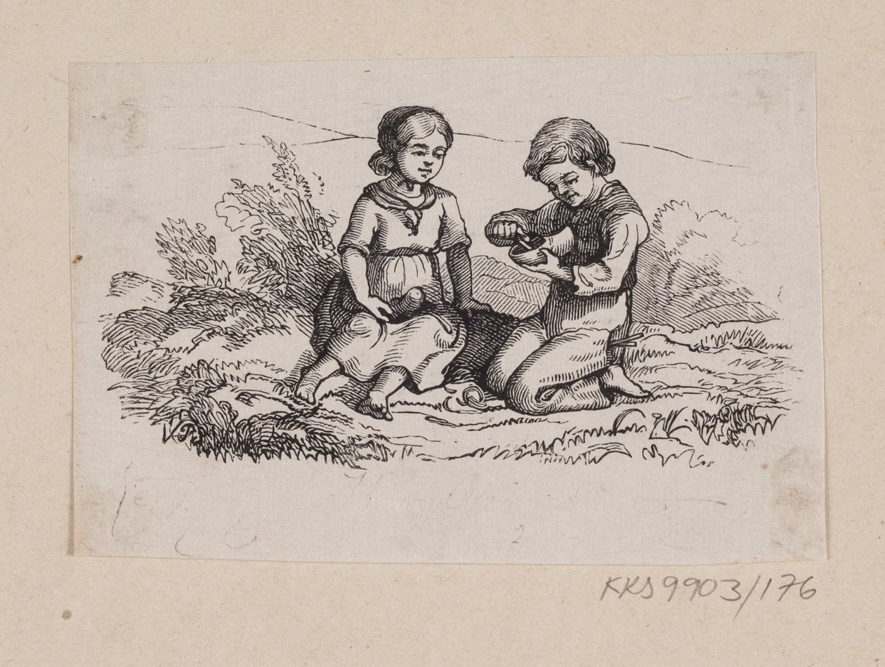 Kuvitus "Ib ja pieni Christine" H.C. Andersen, "Satuja ja tarinoita", osa 2 tekijältä H.P. Hansen