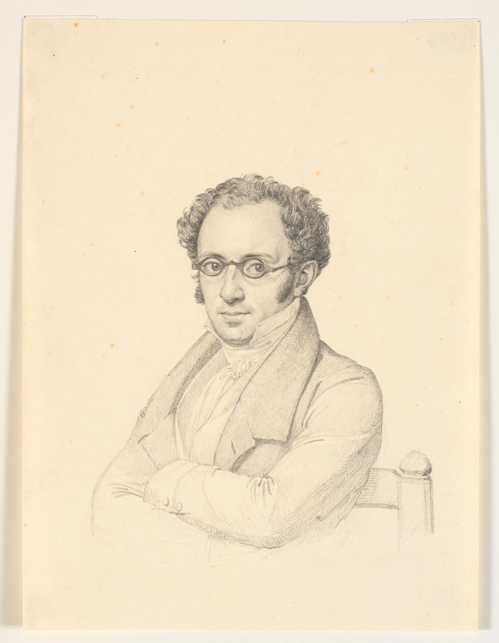 Notaarin, professorin, neuvoston jäsenen Nicolai Christian Levin Abrahamsin muotokuva tekijältä H.W. Bissen
