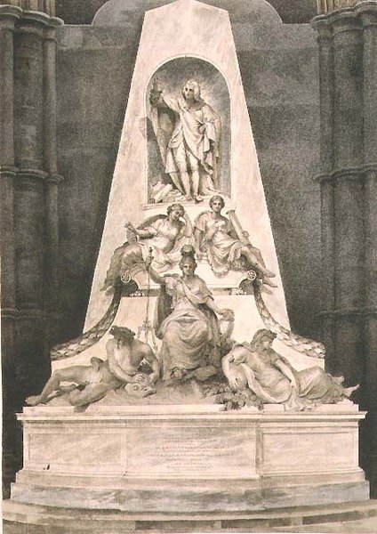 Lord Chathamin hauta, levy I Westminster Abbeystä, kaiverrus Williamson ja Thomas Sutherland, pubi. kirjoittanut Rudolph Ackermann (1764-1834) 1812 (akvatinta) tekijältä H. (after) Villiers