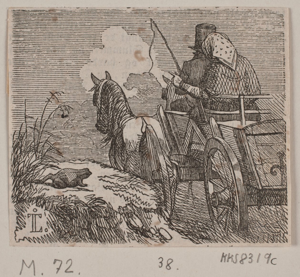 Kuvitus "Kätilö ja peikko" tekijältä H. C. Henneberg