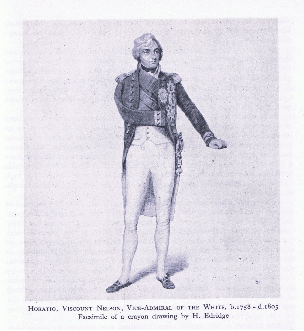 Horatio, varakreivi Nelson, Collinsin julkaisemasta British Adventuresta tekijältä H. Eldridge