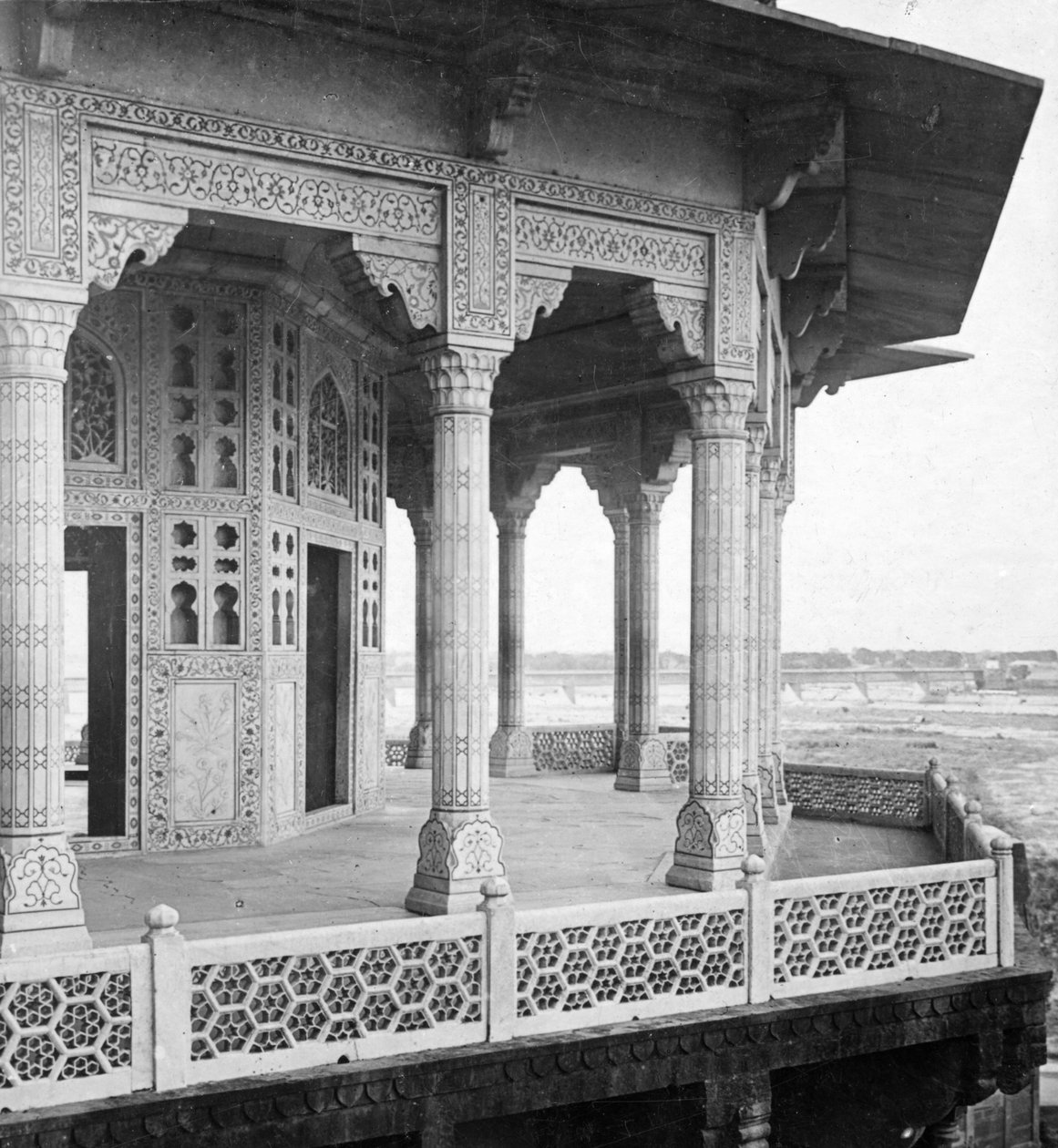 Jasmine Tower, Agra Fort, Agra, Intia, 1900-luvun alku. tekijältä H. Hands and Son