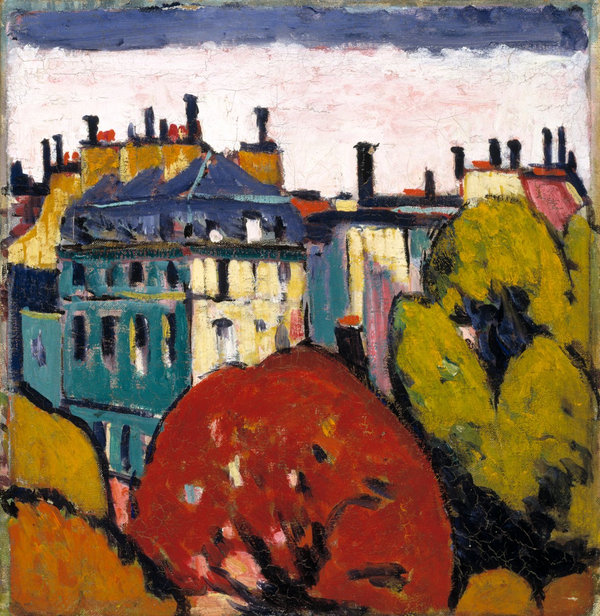 Maisema, Pariisi, 1912-1914. tekijältä H Lyman Sayen