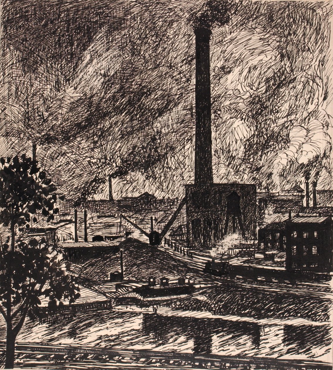 Untitled (Teollinen kohtaus) tekijältä H. Lyman Sayen