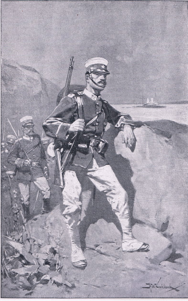 Japanilainen sotilas (litho) tekijältä H. M. Koekkoch