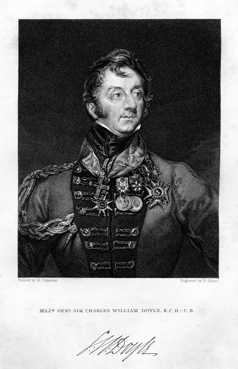 Sir Charles Hastings Doyle 1804-1883, brittiläinen sotilas, 1837. tekijältä H. Mayer
