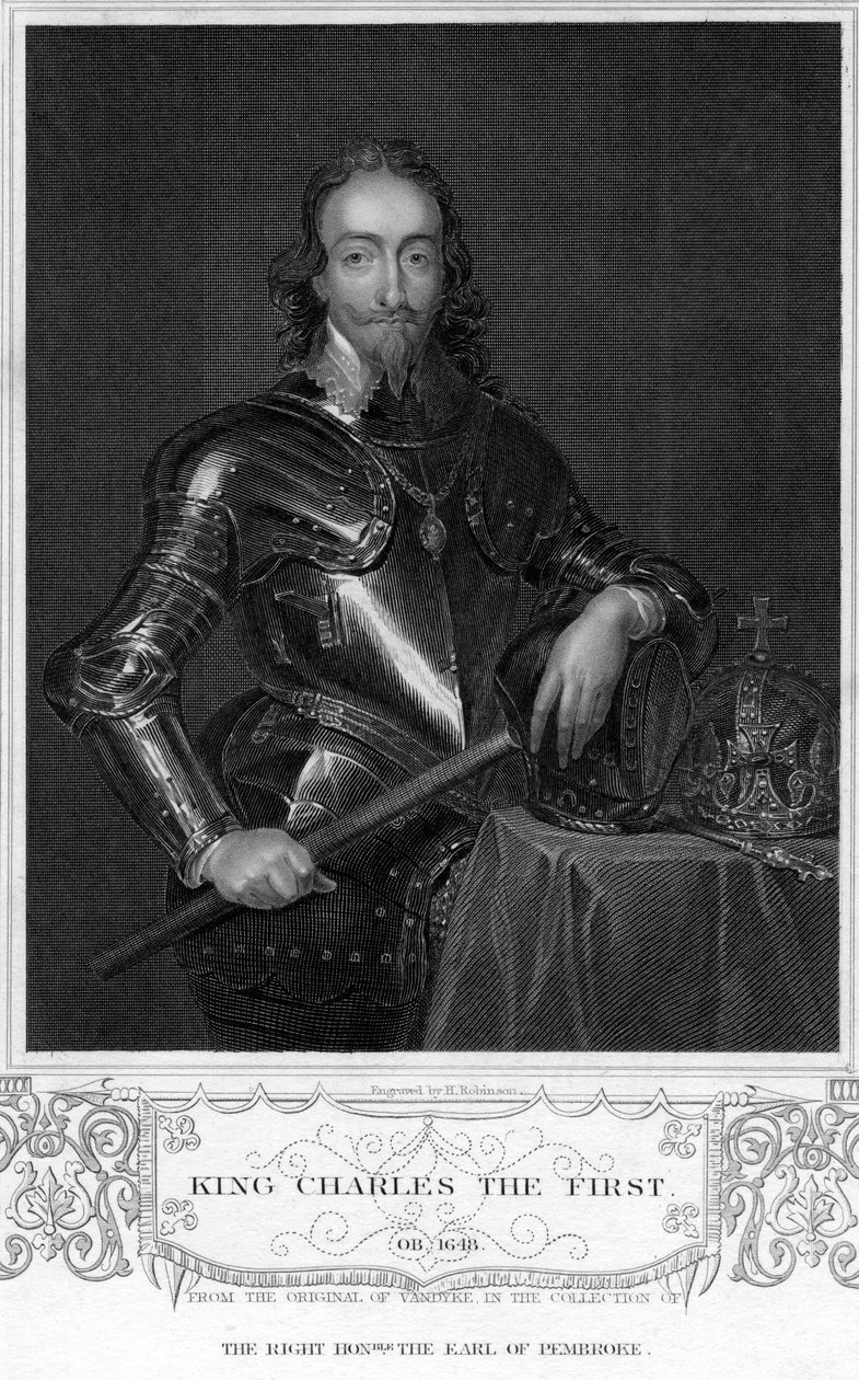Charles I Englannista, 1800-luku. tekijältä H. Robinson