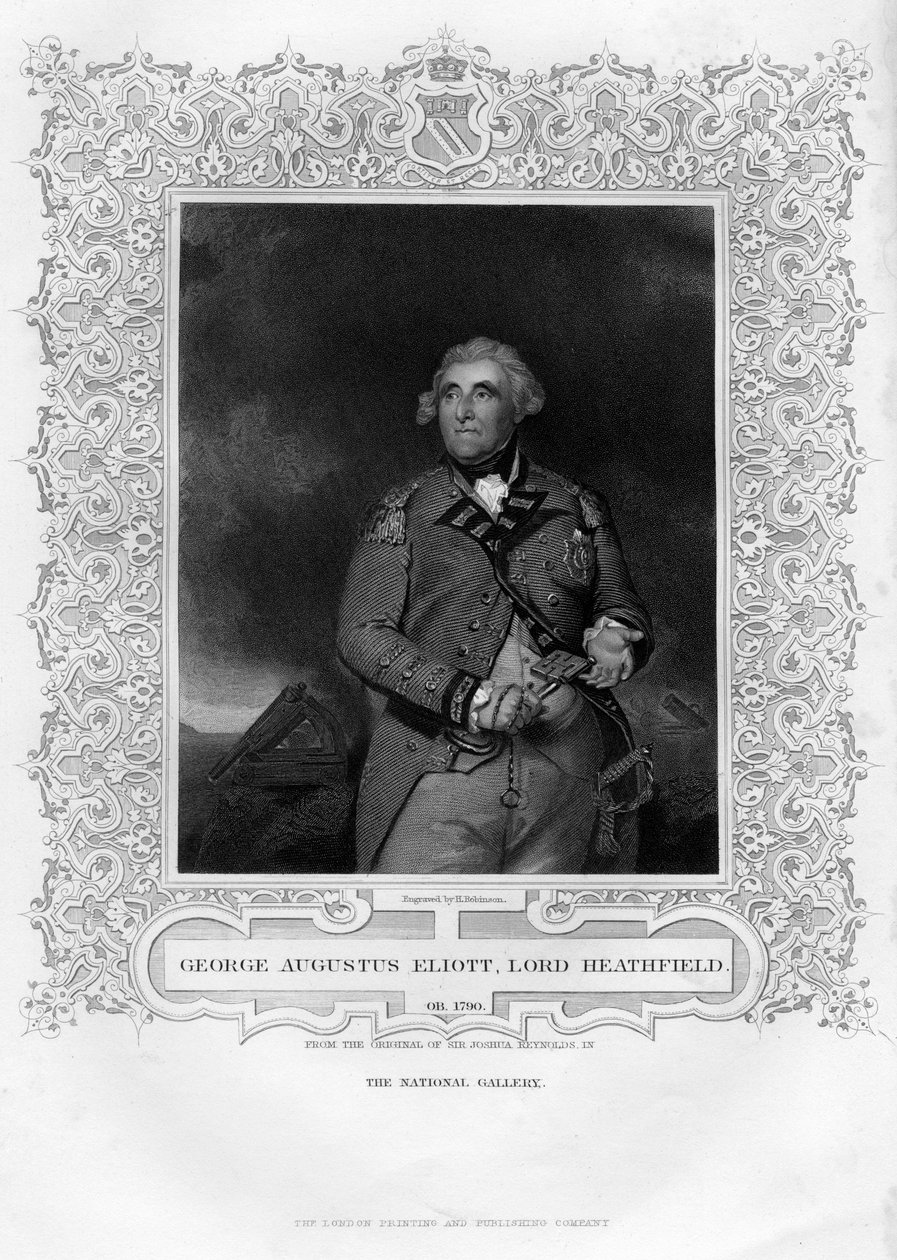George Augustus Eliott 1717-1798, 1. Baron Heathfield, 1800-luku. tekijältä H. Robinson
