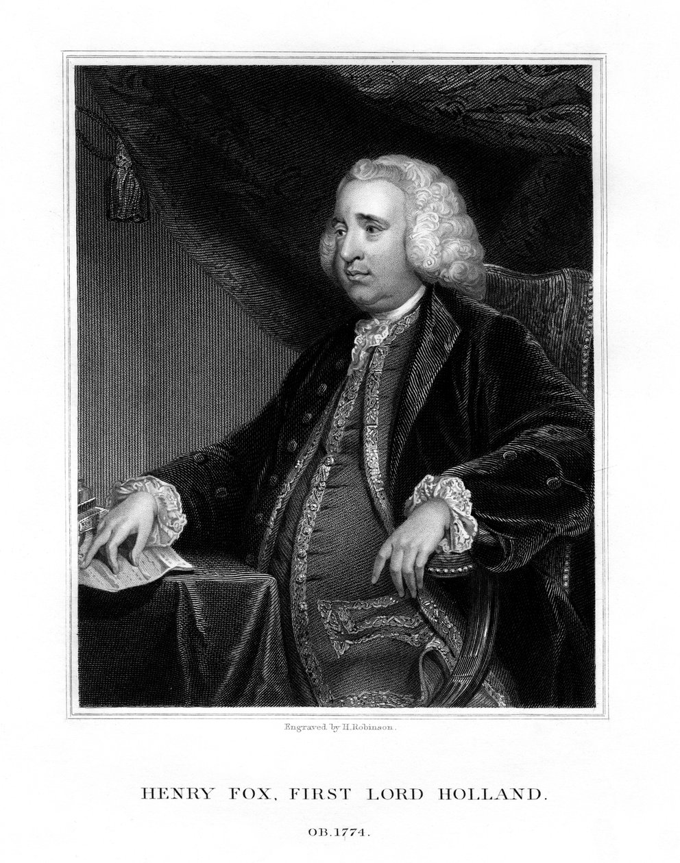 Henry Fox, 1. Baron Holland, Whig-valtiomies, 1832. tekijältä H. Robinson