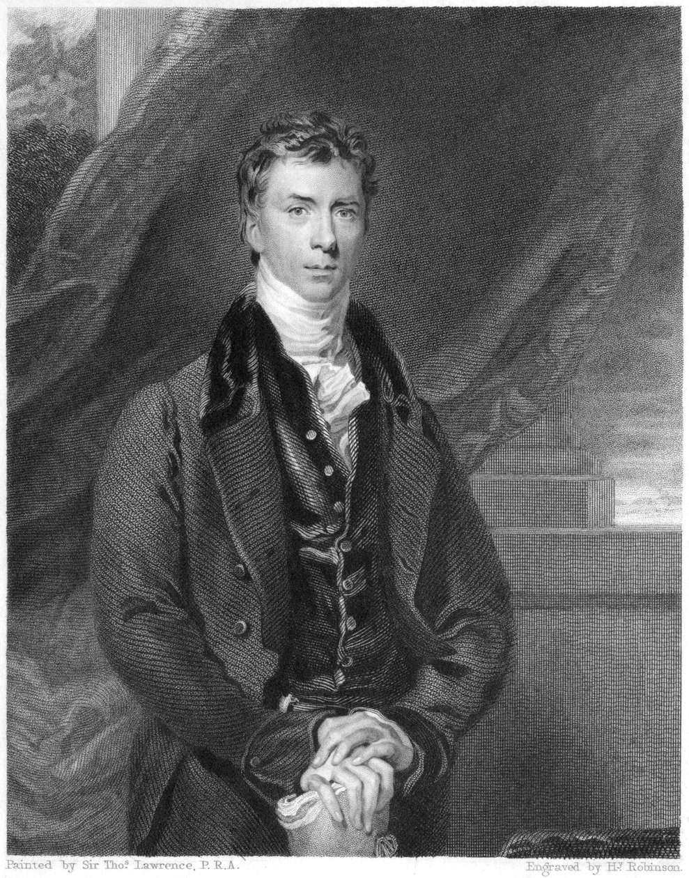 Henry Peter Brougham, ensimmäinen paroni Brougham ja Vaux, skotlantilainen lakimies ja poliitikko, 1833 tekijältä H. Robinson