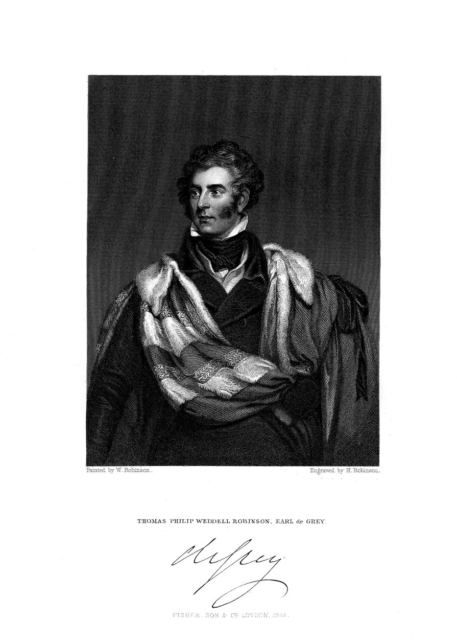 Thomas Philip Robinson, 2. Earl de Grey, 1781-1859, 1844. tekijältä H. Robinson