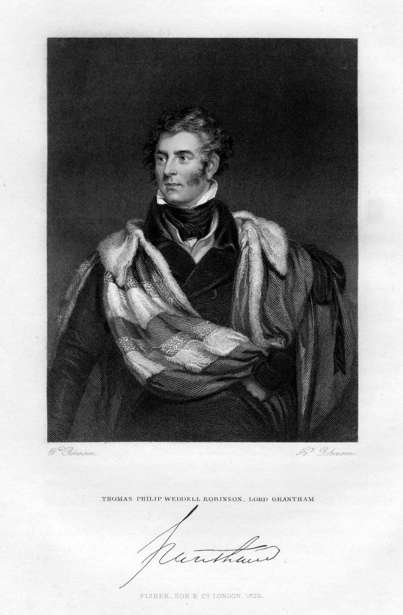 Thomas Philip Weddell Robinson, Lord Grantham, 1829 tekijältä H. Robinson