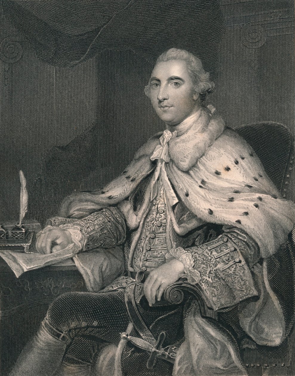 William Fitz-Maurice Petty, Lansdownen ensimmäinen markiisi, v. 1766, 1800-luvun alkupuoli. tekijältä H. Robinson