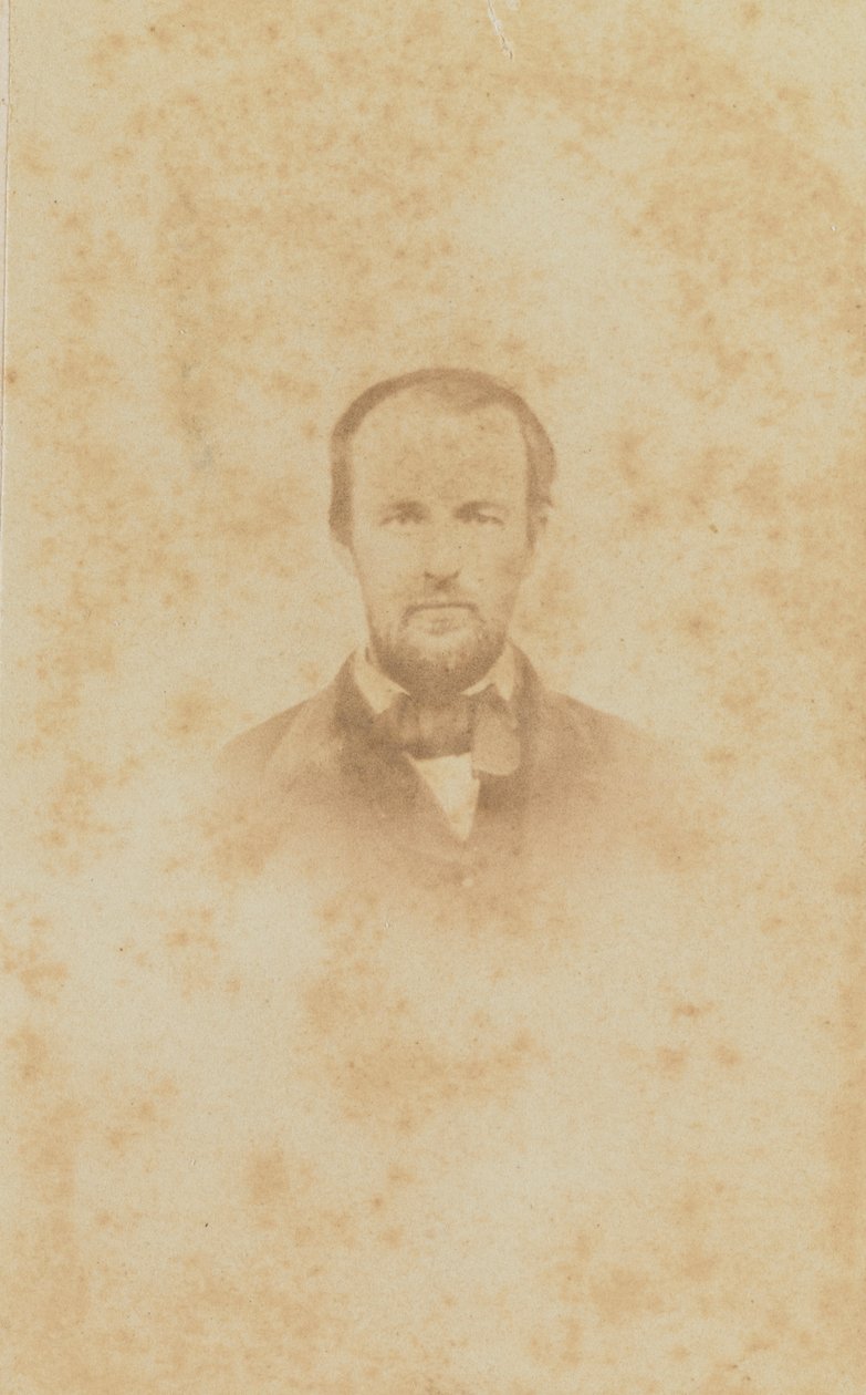 Carte-de-visit -muotokuva Harold M. Whitesta, 1860-1862. tekijältä H. S. Tousley