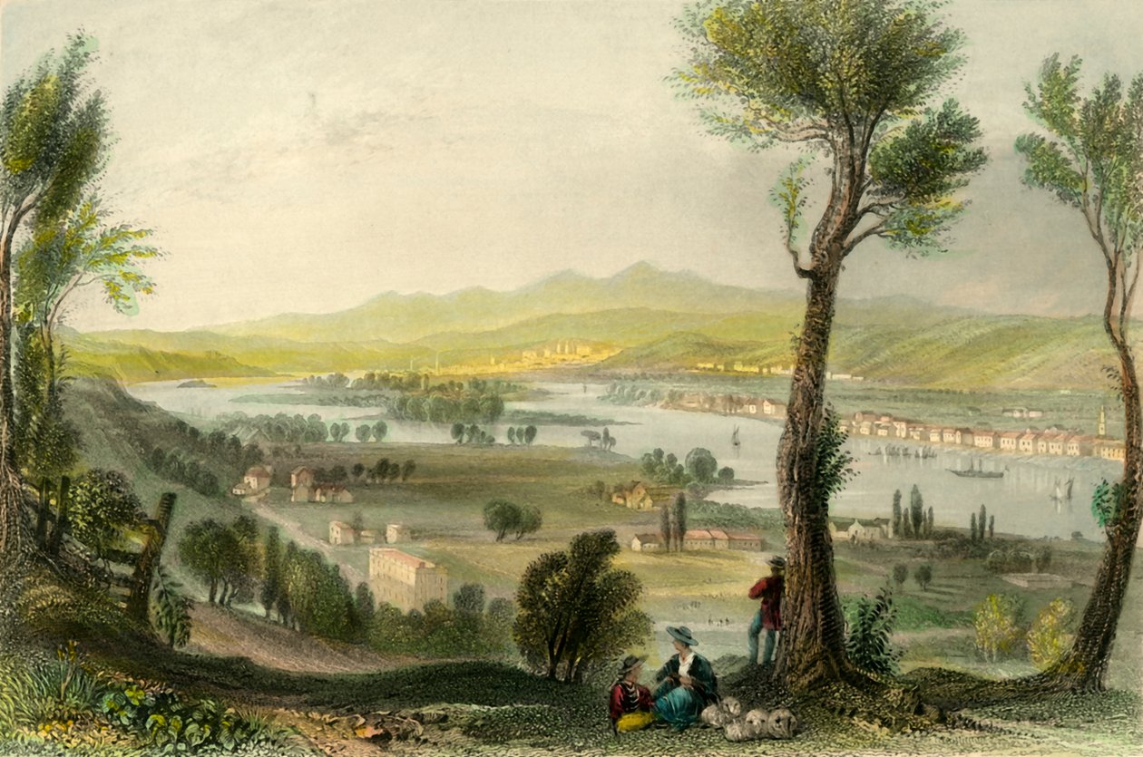 "Näkymä Ida-vuorelta lähellä Troijaa", n. 1839. tekijältä H Wallis