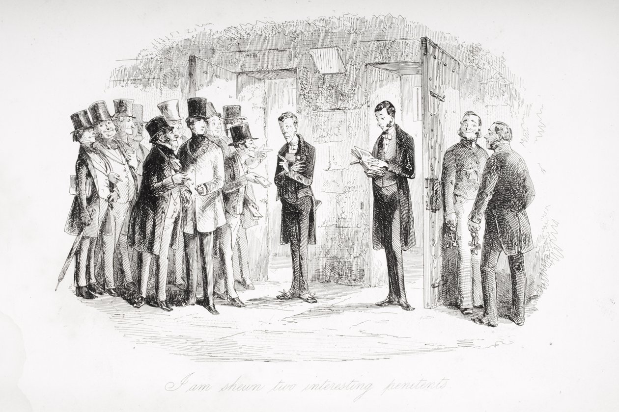 Minulle näytetään kaksi mielenkiintoista katuvaista, kuvitus Charles Dickensin (1812-70) teoksesta 