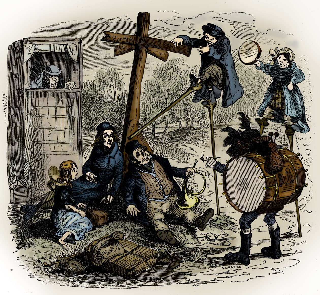 Charles Dickensin "The Old Curiosity Shop" tekijältä Hablot Knight Browne