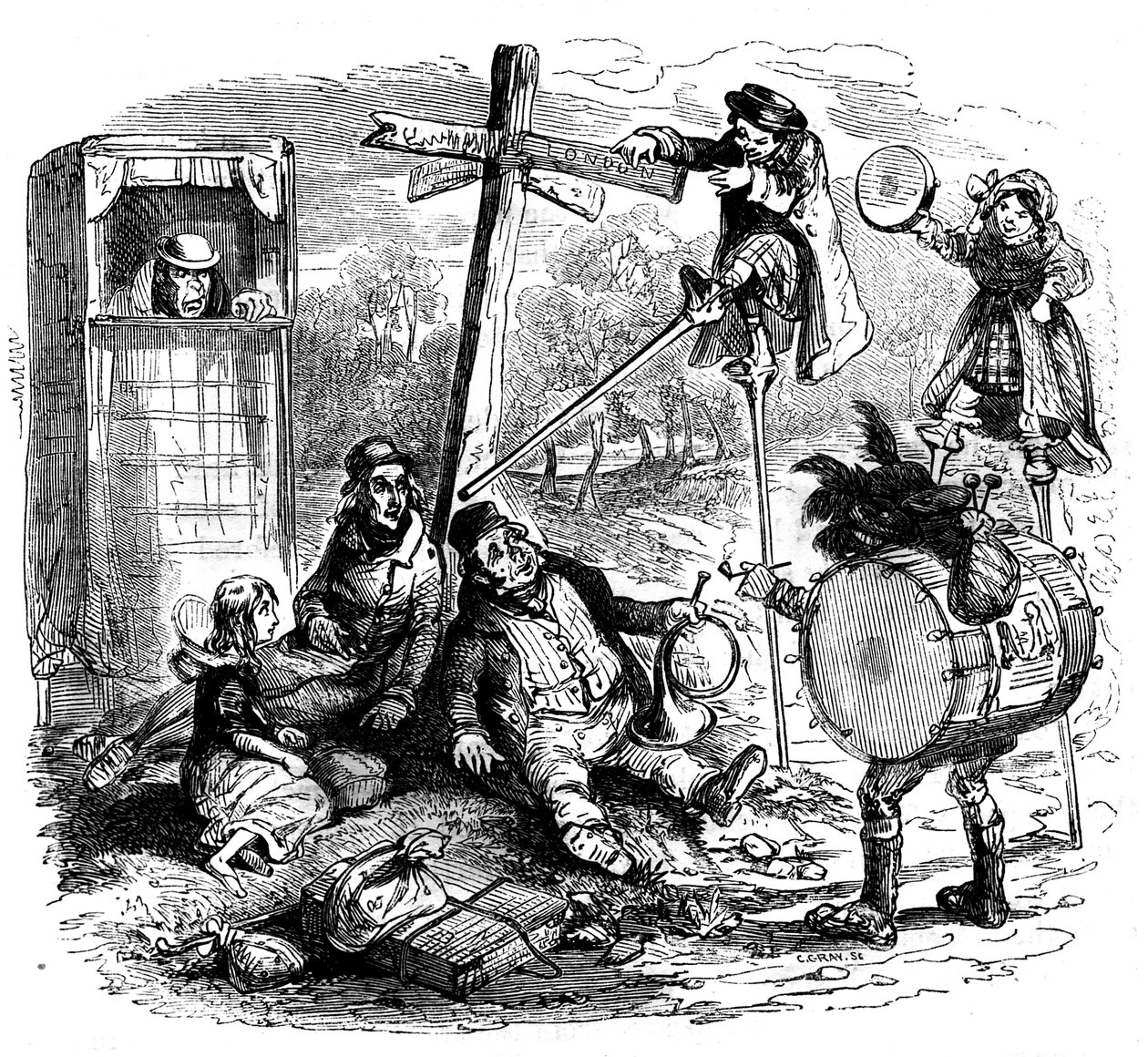 Charles Dickensin "The Old Curiosity Shop" tekijältä Hablot Knight Browne