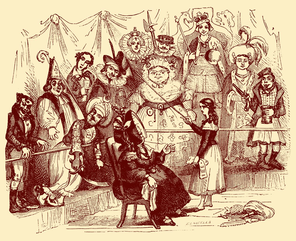 Charles Dickensin "The Old Curiosity Shop" tekijältä Hablot Knight Browne