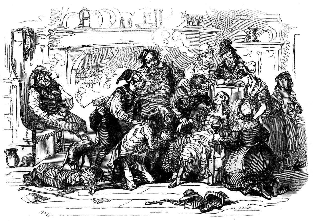 Charles Dickensin "The Old Curiosity Shop" tekijältä Hablot Knight Browne