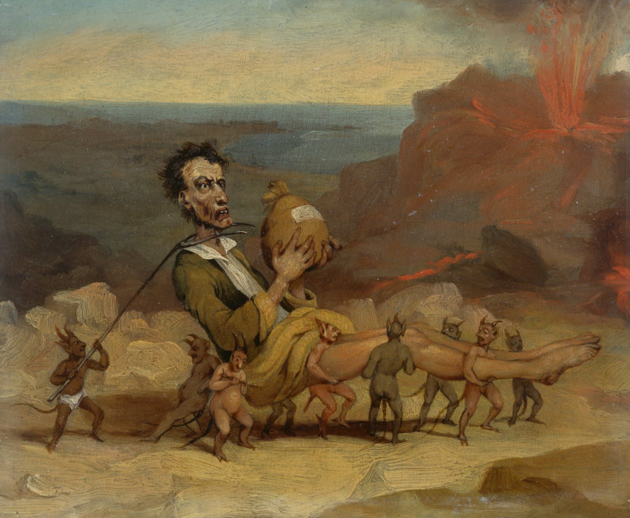 Karikatyyri Edward Bulwer Lyttonista (1803-1873) tekijältä Hablot Knight Browne