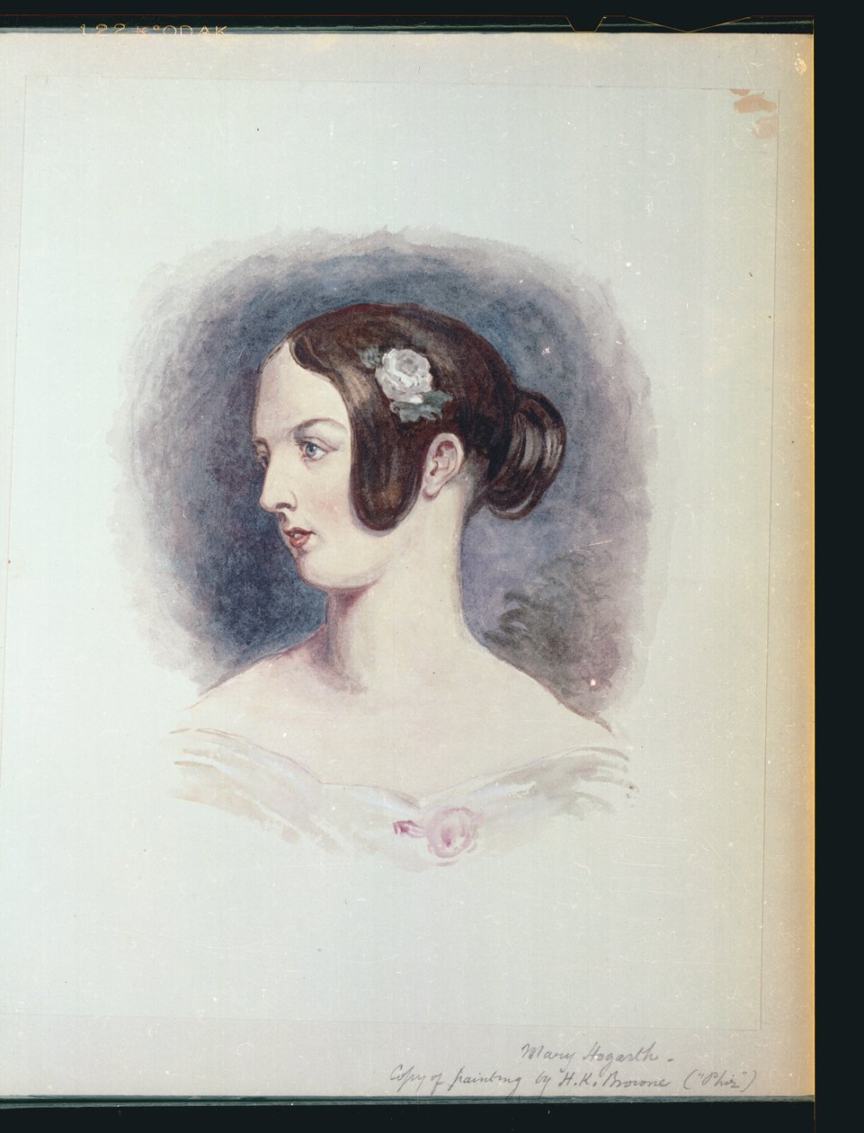 Mary Hogarth, n. 1890 (wc paperilla) tekijältä Hablot Knight Browne
