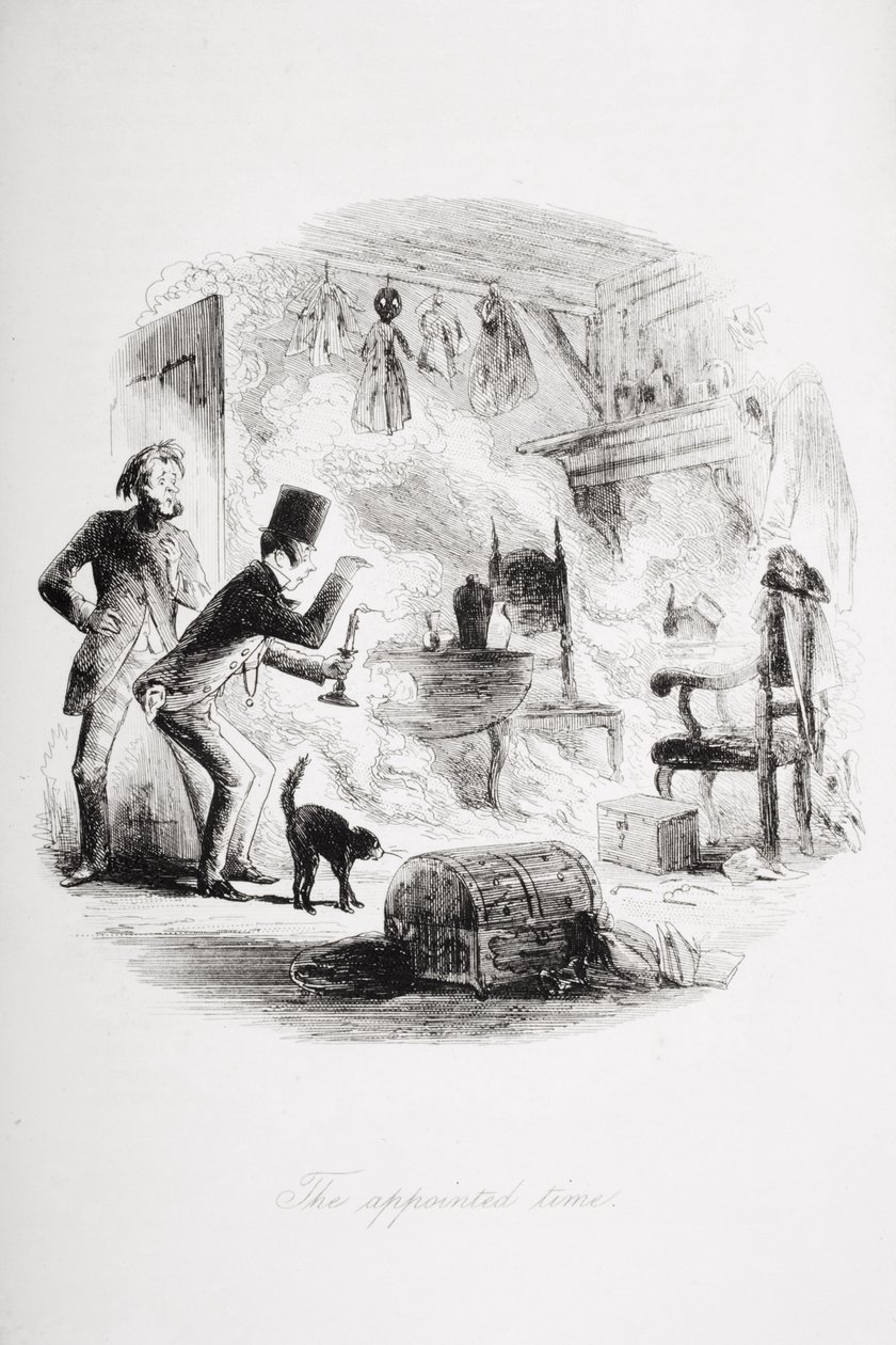Määrätty aika, kuvitus Charles Dickensin (1812-70) 