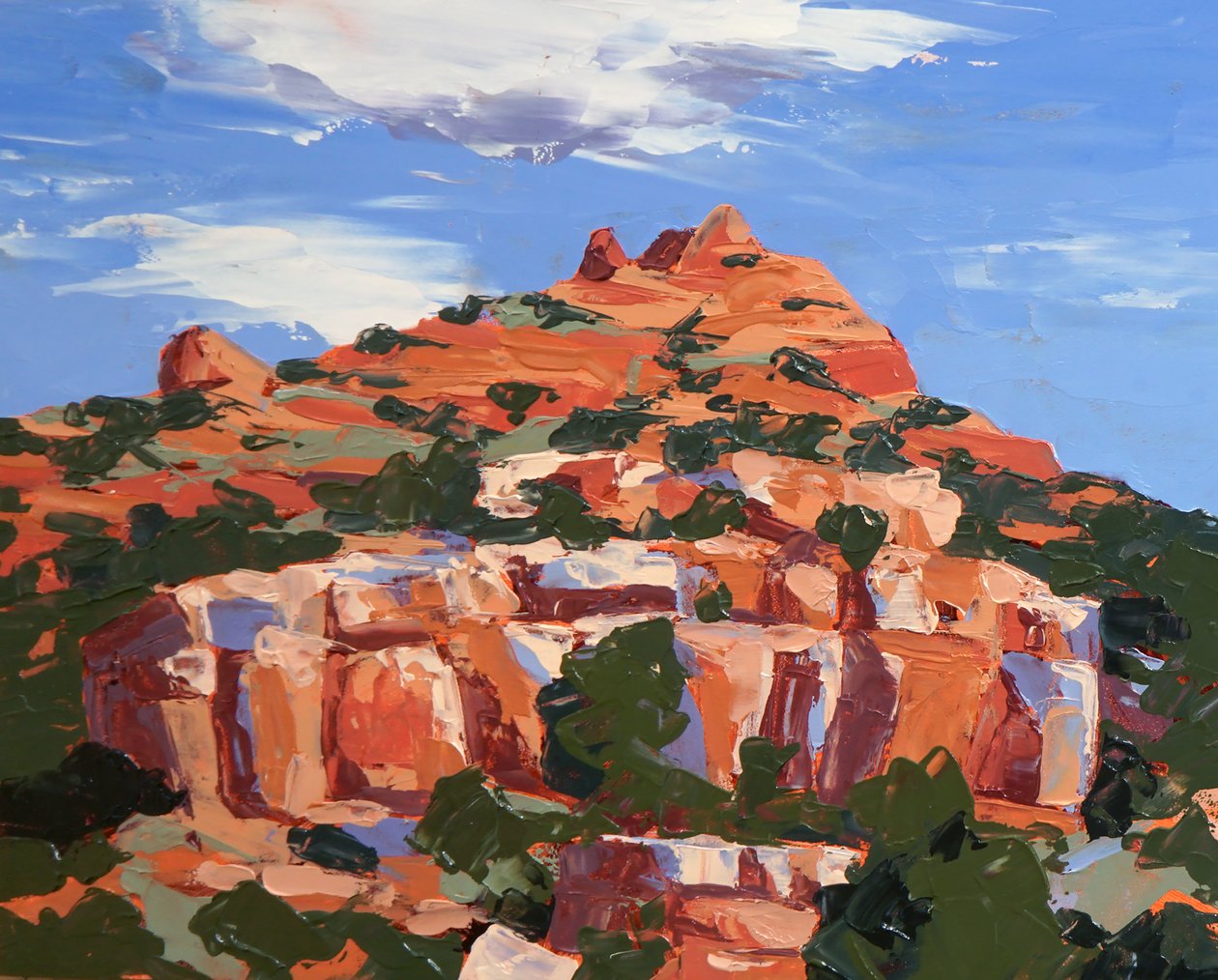 In Color, Sedona, n.2024 (öljy masoniitille). tekijältä Hadley Rampton